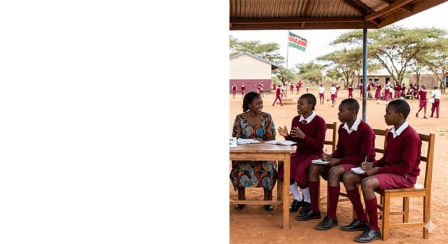 Students at the school campus